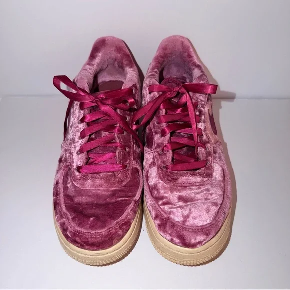 Nike Air Force 1 Purple Velvet Sneakers Women’s 7 - Picture 2 of 9